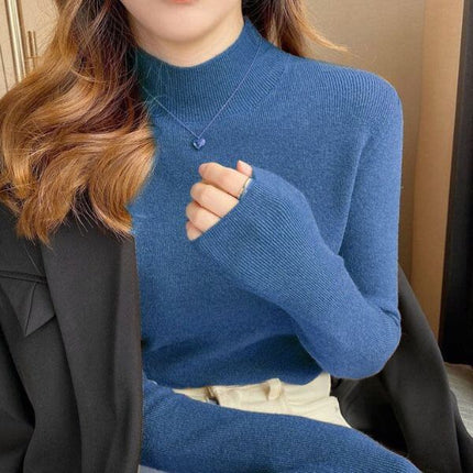 Suéter Básico Slim Casual para Mujer