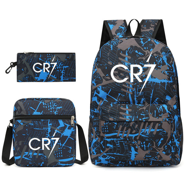 Mochila + Estuche + Lonchera Cristiano Ronaldo