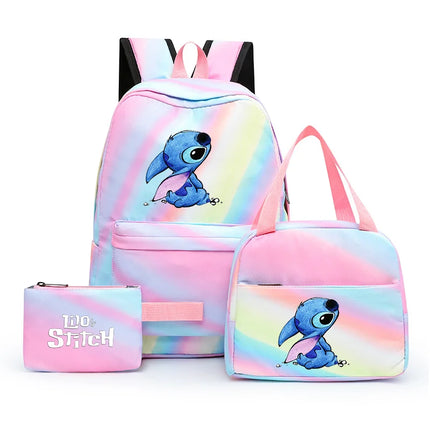 Kit Escolar Mochila y Lonchera - Lilo y Stitch