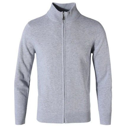 Suéter masculino con cremallera