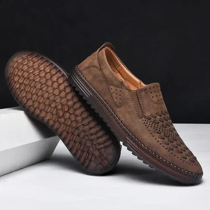 Mocasines de piel auténtica Roma