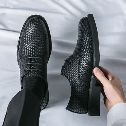 Zapatos de vestir de piel trenzada - Comodidad y estilo
